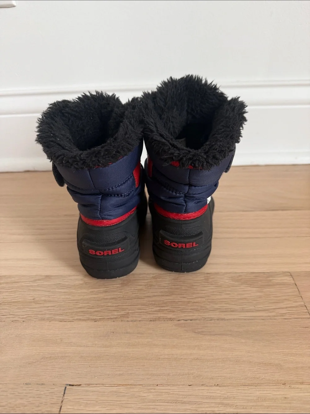 Sorel Kids Navy, Red and Black Snow Boots